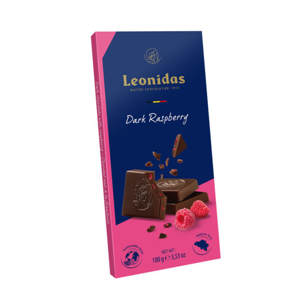 Leonidas Raspberry Dark Chocolate Tablet