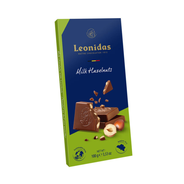 Leonidas Milk Chocolate Hazelnut Tablet